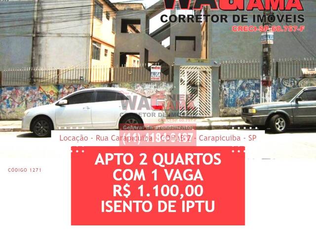 #1271 - Apartamento para Locação em Carapicuíba - SP - 1