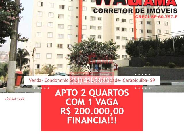 #1279 - Apartamento para Venda em Carapicuíba - SP - 1