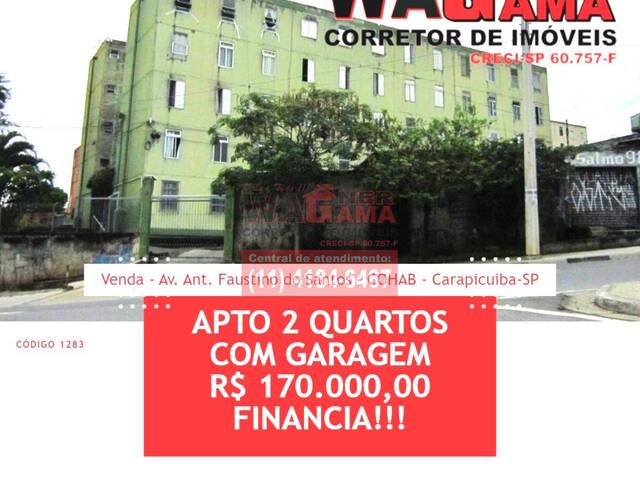 #1283 - Apartamento para Venda em Carapicuíba - SP